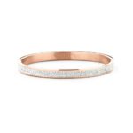 Key Moments – closed bangle with stones rosé (3 rows)