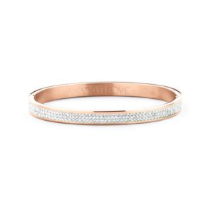 Key Moments – closed bangle with stones rosé (3 rows)
